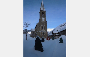 L'église St Martin au lever du soleil