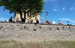 Le pique nique à la chapelle de Saint Laurent d'Oingt