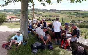 Le pique nique à la chapelle de Saint Laurent d'Oingt