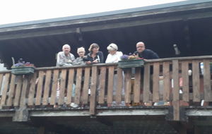 Au balcon du refuge de la Muzelle