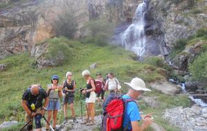 A la cascade du ruisseau de Chapeau Roux.