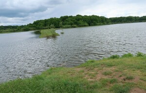 Le gué submergé de la retenue du Bourdon