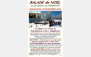 BALADE DE NOEL DECEMBRE 2021